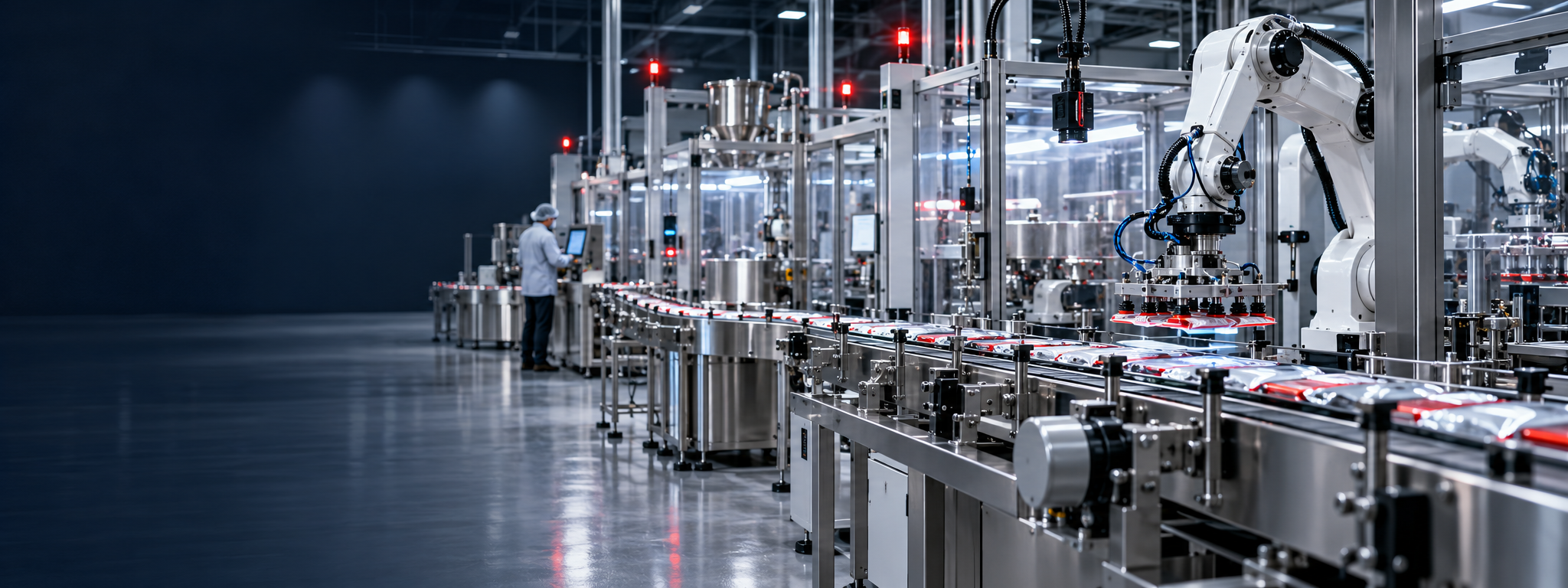 Automated manufacturing line with robotics and machine vision